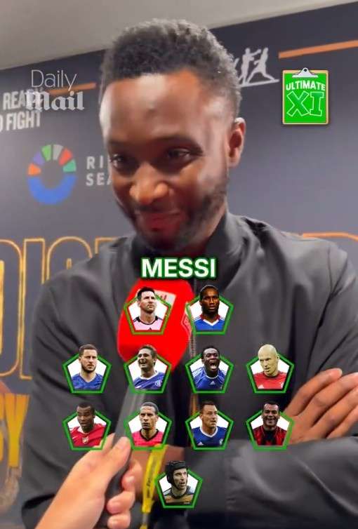 传奇球星米克尔公布梦幻阵容:切尔西黄金一代占据半壁江山